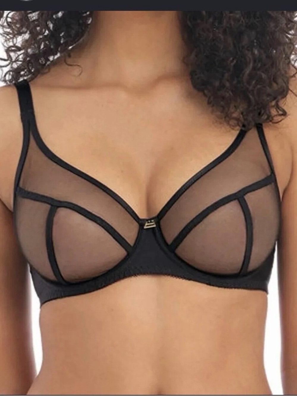 Freya Black Sheer Underwire Bra